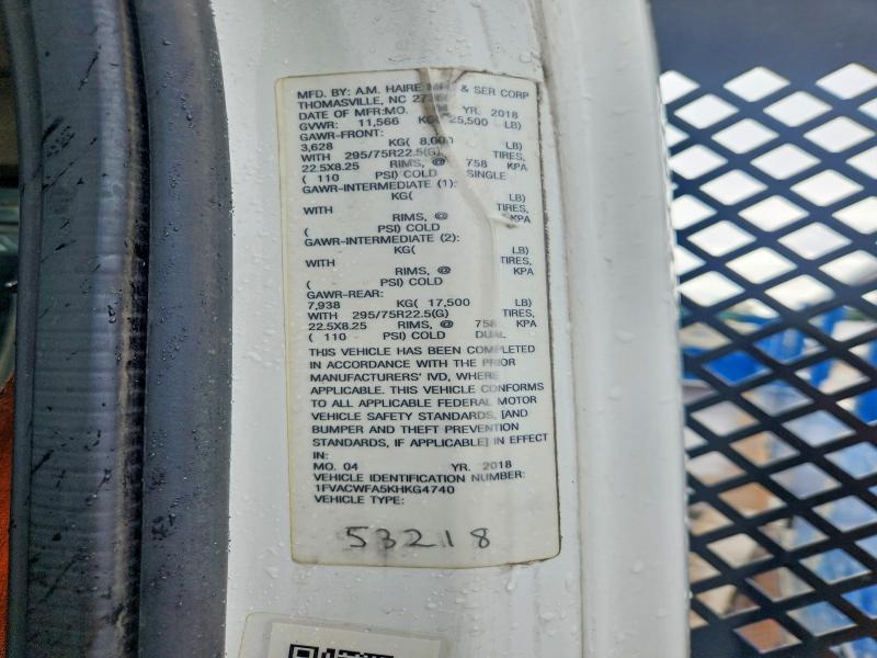 Aukcja sprzedaży 2019 Freightliner M2, vin: 1FVACWFA5KHKG4740, numer aukcji: 56864826