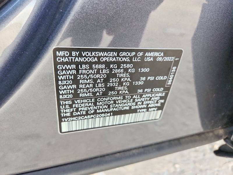 Aukcja sprzedaży 2023 Volkswagen Atlas Cross Sport, vin: 1V2HC2CA5PC205041, numer aukcji: 59145616