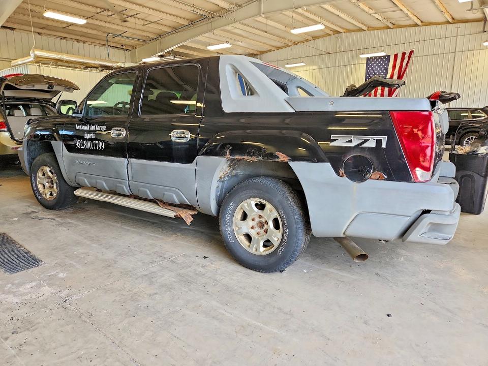 2002 Chevrolet Avalanche მანქანა იყიდება აუქციონზე, vin: 3GNEK13T12G333132, აუქციონის ნომერი: 57020446