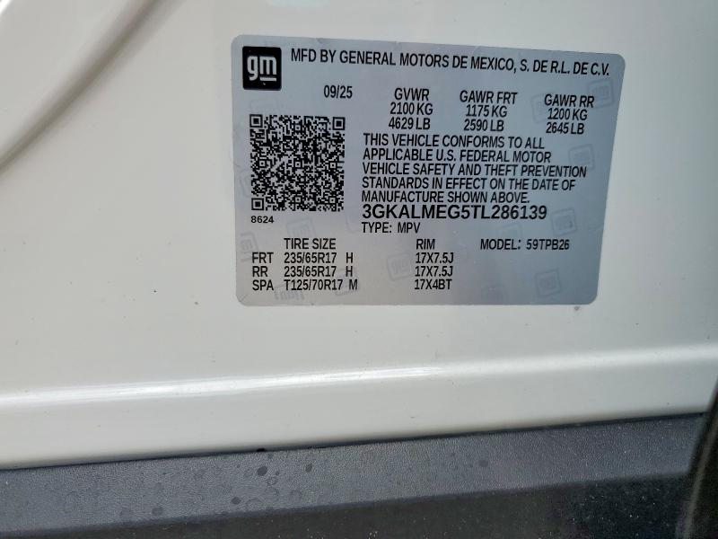 Продаж на аукціоні авто 2026 Gmc Terrain, vin: 3GKALMEG5TL286139, номер лоту: 57036346