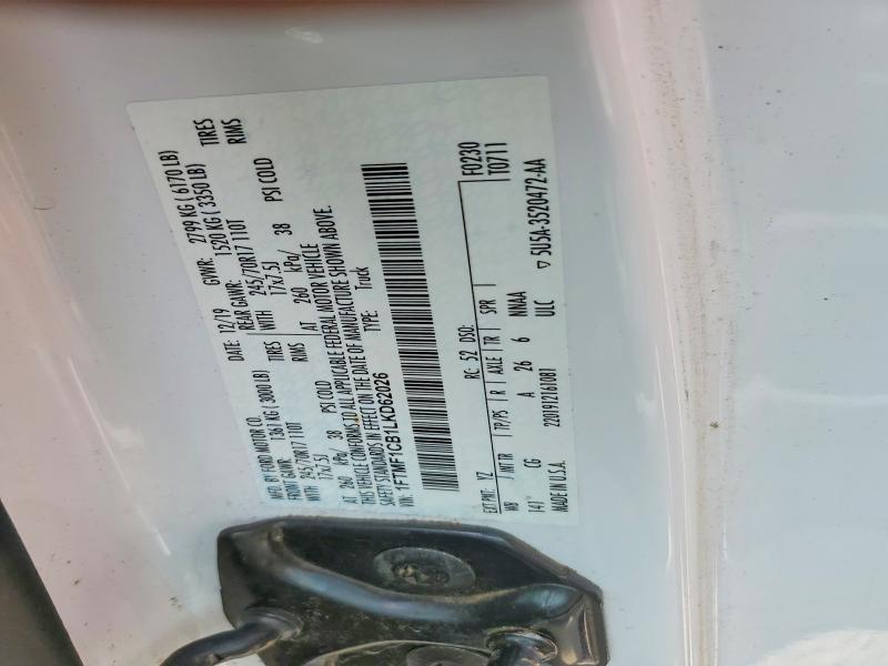Aukcja sprzedaży 2020 Ford F150, vin: 1FTMF1CB1LKD62026, numer aukcji: 57535326
