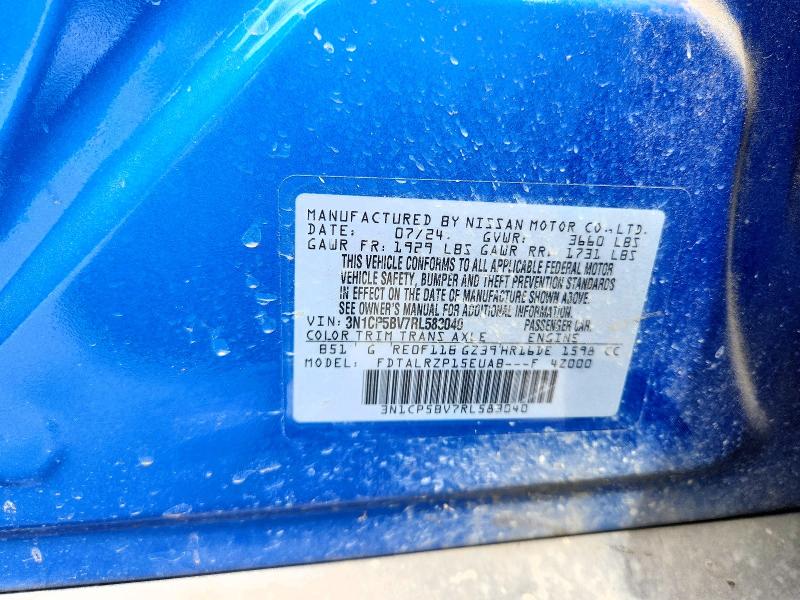 Продажа на аукционе авто 2024 Nissan Kicks, vin: 3N1CP5BV7RL583040, номер лота: 55631066