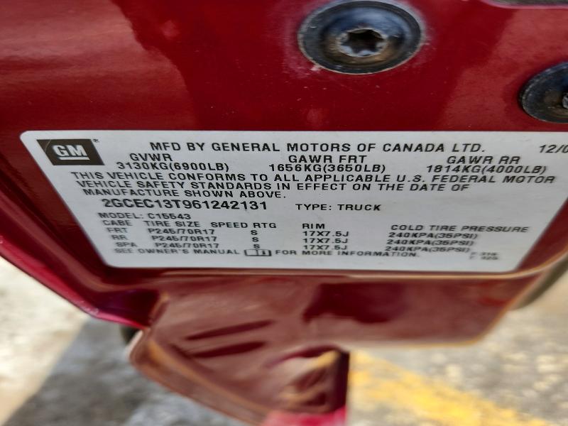 57694276 :رقم المزاد ، 2GCEC13T961242131 vin ، 2006 Chevrolet Silverado مزاد بيع