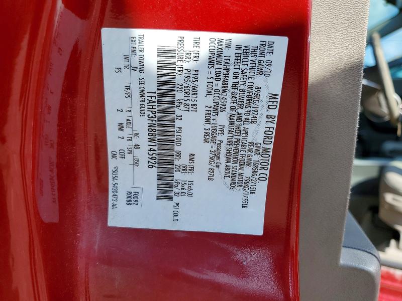 2011 Ford Focus მანქანა იყიდება აუქციონზე, vin: 1FAHP3FN8BW145926, აუქციონის ნომერი: 56840916