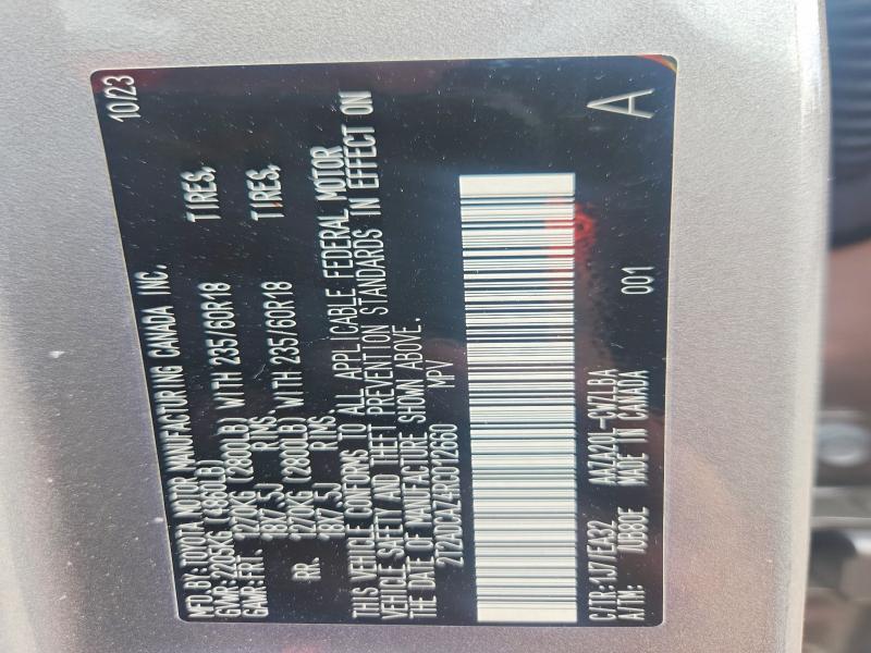 Продажа на аукционе авто 2024 Lexus Nx 250, vin: 2T2ADCAZ4RC012660, номер лота: 58450576