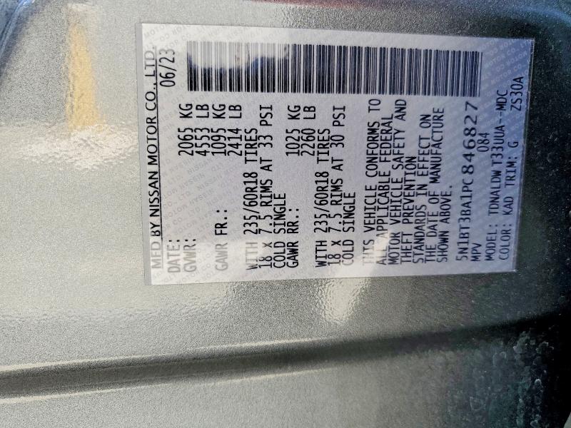 Продажа на аукционе авто 2023 Nissan Rogue, vin: 5N1BT3BA1PC846827, номер лота: 55820396