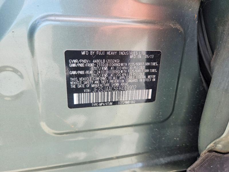 Продажа на аукционе авто 2014 Subaru Forester, vin: JF2SJAAC5EH449902, номер лота: 58022126