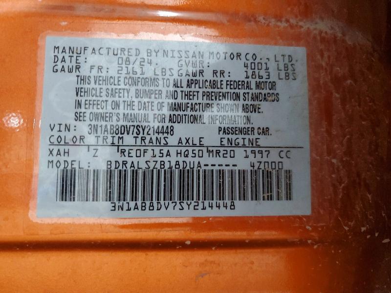 Aukcja sprzedaży 2025 Nissan Sentra, vin: 3N1AB8DV7SY214448, numer aukcji: 56684936