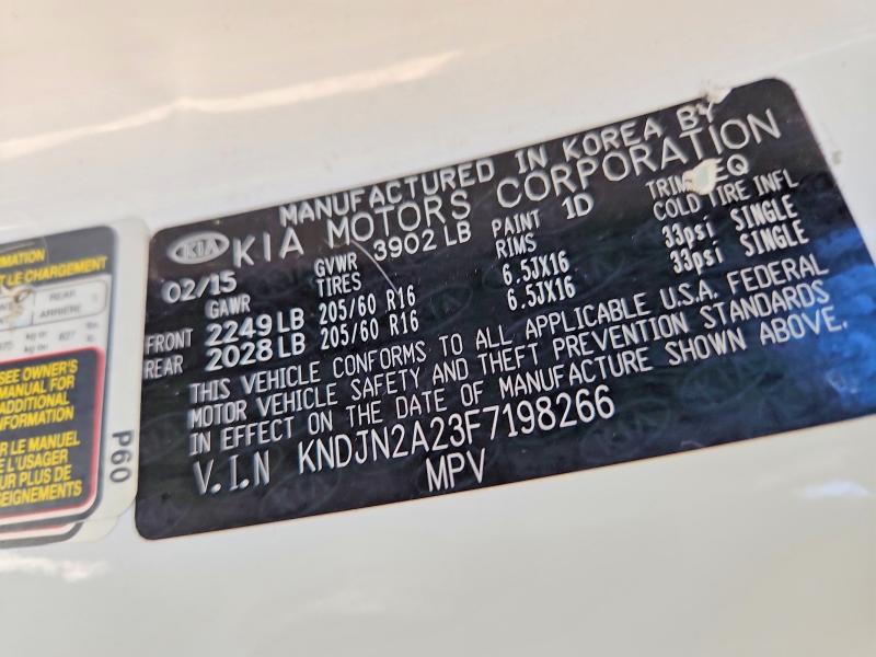 Продажа на аукционе авто 2015 Kia Soul, vin: KNDJN2A23F7198266, номер лота: 57259366