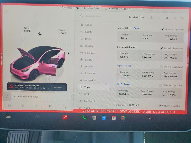 Aukcja sprzedaży 2025 Tesla Model Y, vin: 7SAYGDED0SF314028, numer aukcji: 55540226