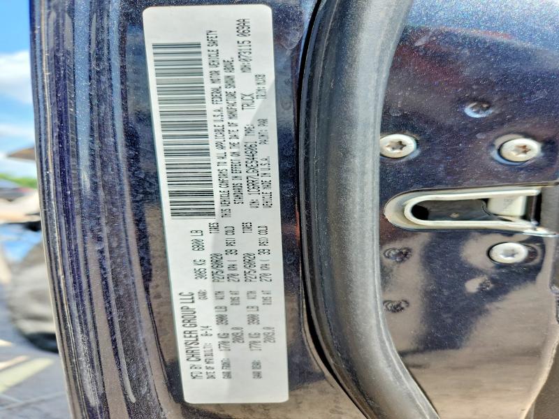 58444076 :رقم المزاد ، 1C6RR7LGXES446061 vin ، 2014 Ram 1500 مزاد بيع
