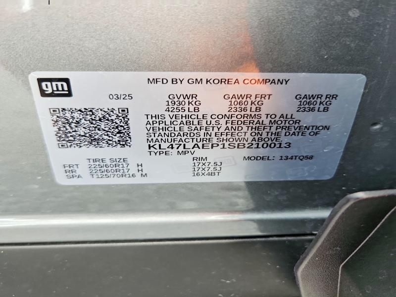 Продажа на аукционе авто 2025 Buick Envista, vin: KL47LAEP1SB210013, номер лота: 58709466
