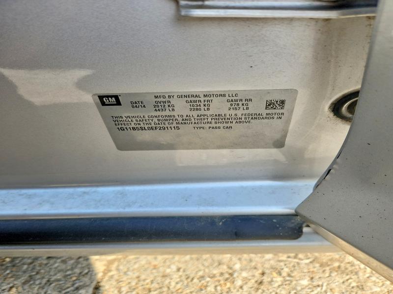 2014 Chevrolet Malibu მანქანა იყიდება აუქციონზე, vin: 1G11B5SL0EF291115, აუქციონის ნომერი: 55526696