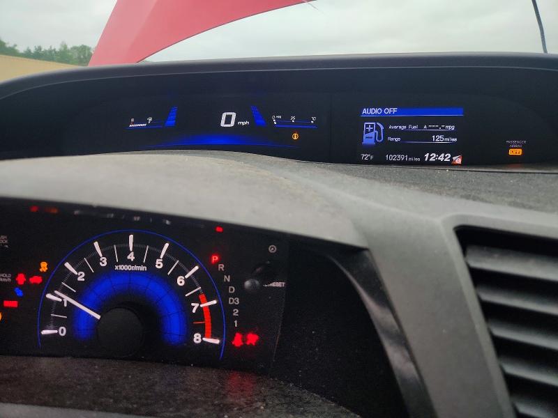 2012 Honda Civic Ex მანქანა იყიდება აუქციონზე, vin: 2HGFG3B87CH526251, აუქციონის ნომერი: 56830086