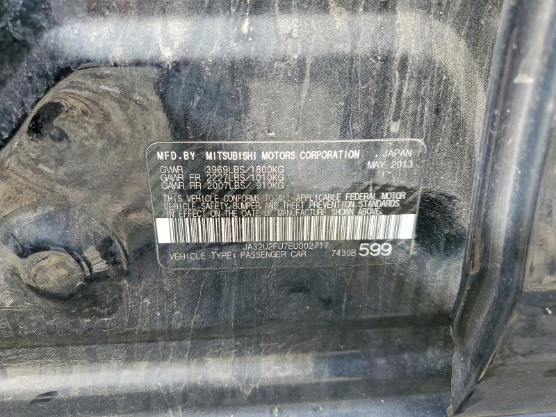 Продаж на аукціоні авто 2014 Mitsubishi Lancer, vin: JA32U2FU7EU002717, номер лоту: 56021216