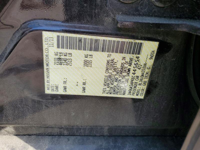 2014 Nissan Maxima მანქანა იყიდება აუქციონზე, vin: 1N4AA5AP4EC445654, აუქციონის ნომერი: 56319926