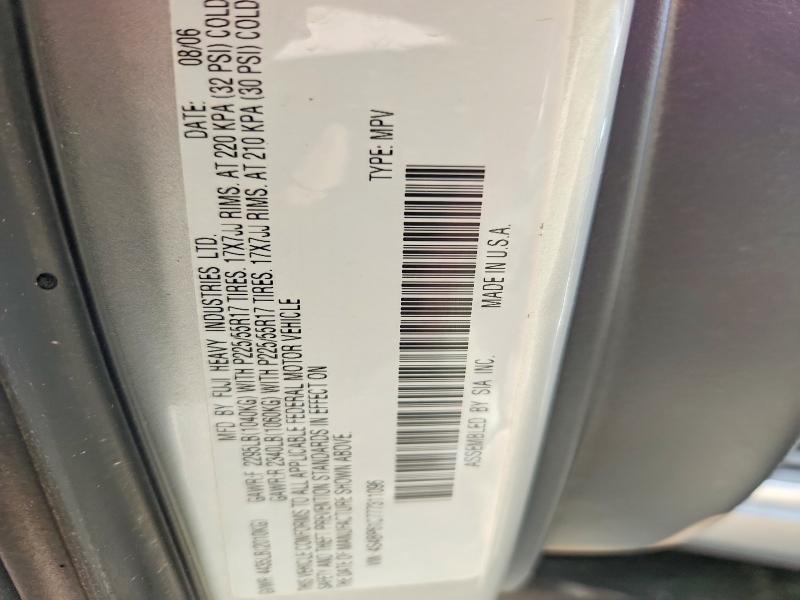 Продажа на аукционе авто 2007 Subaru Outback, vin: 4S4BP61C777311096, номер лота: 56710706