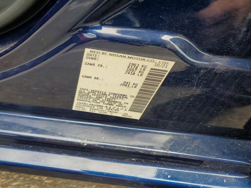 2021 Nissan Altima მანქანა იყიდება აუქციონზე, vin: 1N4BL4BV8MN417171, აუქციონის ნომერი: 57221006