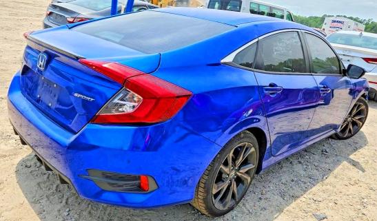 Продаж на аукціоні авто 2020 Honda Civic, vin: 19XFC2E82LE013131, номер лоту: 55214656