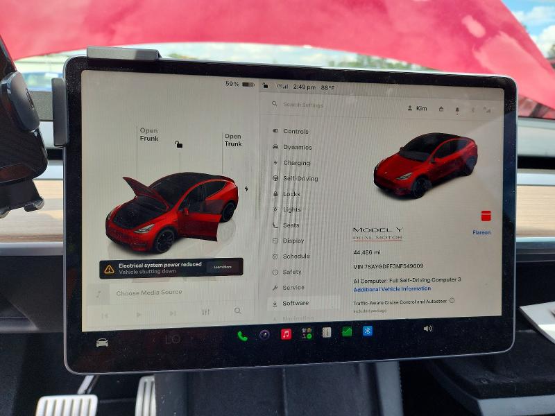 2022 Tesla Model Y მანქანა იყიდება აუქციონზე, vin: 7SAYGDEF3NF549609, აუქციონის ნომერი: 57999286
