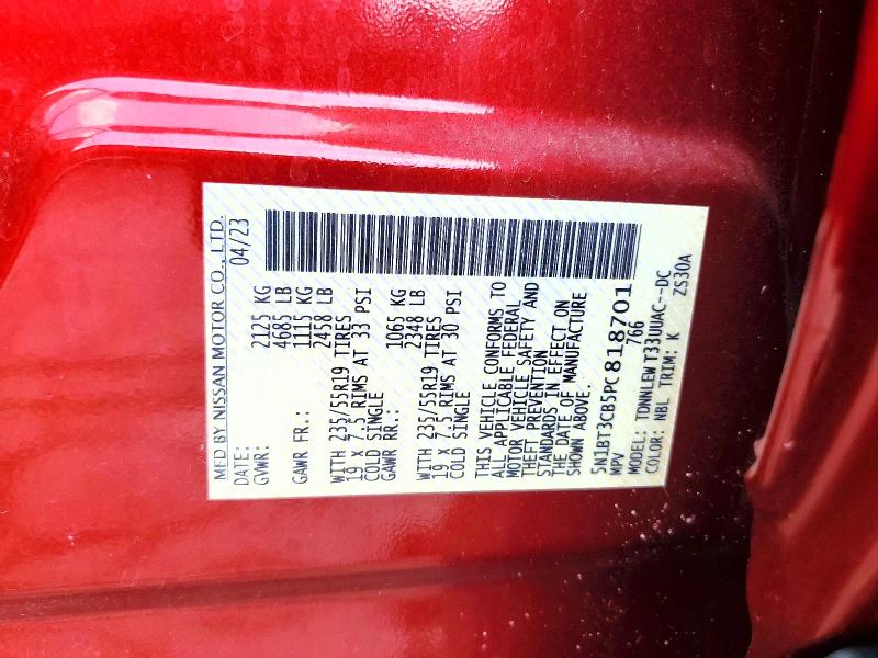 2023 Nissan Rogue მანქანა იყიდება აუქციონზე, vin: 5N1BT3CB5PC818701, აუქციონის ნომერი: 85449155