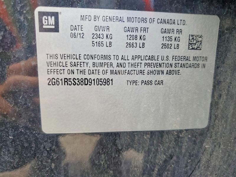 Продажа на аукционе авто 2013 Cadillac Xts, vin: 2G61R5S38D9105981, номер лота: 56144776