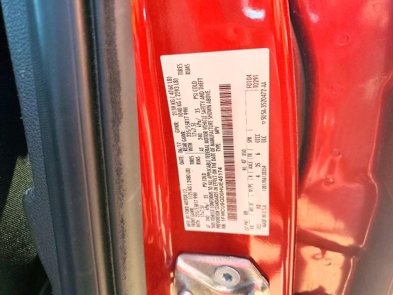 Продаж на аукціоні авто 2017 Ford Escape, vin: 1FMCU9GD0HUE45174, номер лоту: 55571726