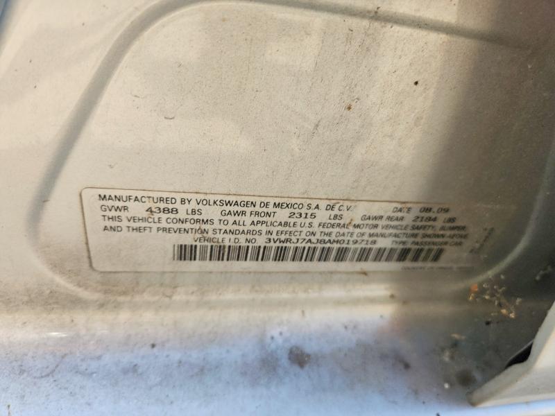 Продаж на аукціоні авто 2010 Volkswagen Jetta, vin: 3VWRJ7AJ8AM019718, номер лоту: 59392886
