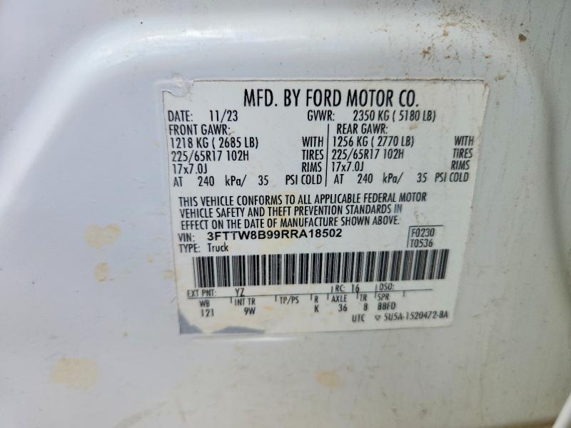 Продажа на аукционе авто 2024 Ford Maverick, vin: 3FTTW8B99RRA18502, номер лота: 57024246