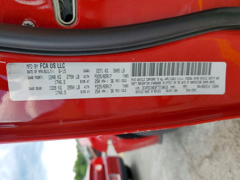 Aukcja sprzedaży 2015 Dodge Journey, vin: 3C4PDCAB3FT719016, numer aukcji: 57713586