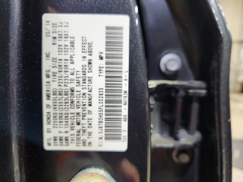 2015 Acura Rdx მანქანა იყიდება აუქციონზე, vin: 5J8TB3H55FL002635, აუქციონის ნომერი: 56823936