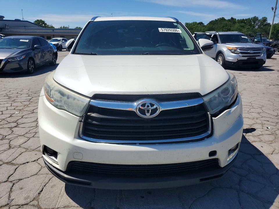 2015 Toyota Highlander მანქანა იყიდება აუქციონზე, vin: 5TDDKRFH5FS155842, აუქციონის ნომერი: 57026506