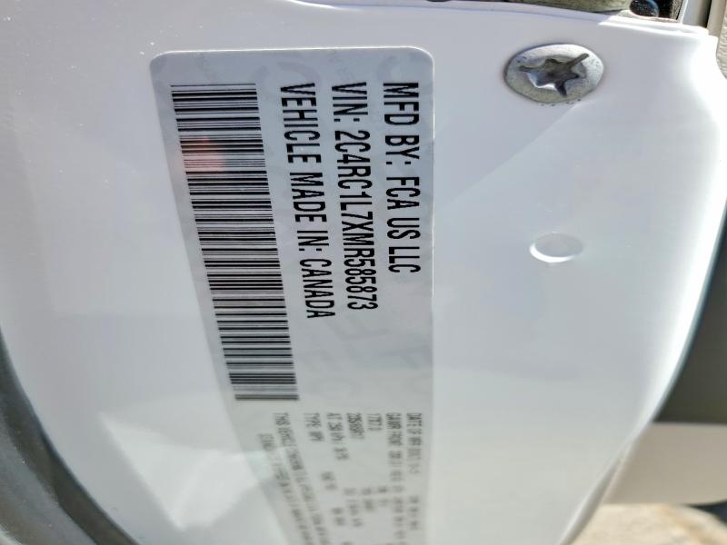 57597296 :رقم المزاد ، 2C4RC1L7XMR585873 vin ، 2021 Chrysler Pacifica مزاد بيع