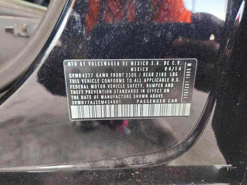 Aukcja sprzedaży 2014 Volkswagen Jetta, vin: 3VWD17AJ2EM434601, numer aukcji: 57783426