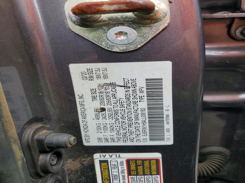 Aukcja sprzedaży 2020 Honda Cr-v, vin: 5J6RW1H54LL006182, numer aukcji: 57228746
