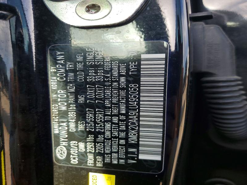 Продажа на аукционе авто 2020 Hyundai Kona, vin: KM8K2CAA9LU495058, номер лота: 56672966