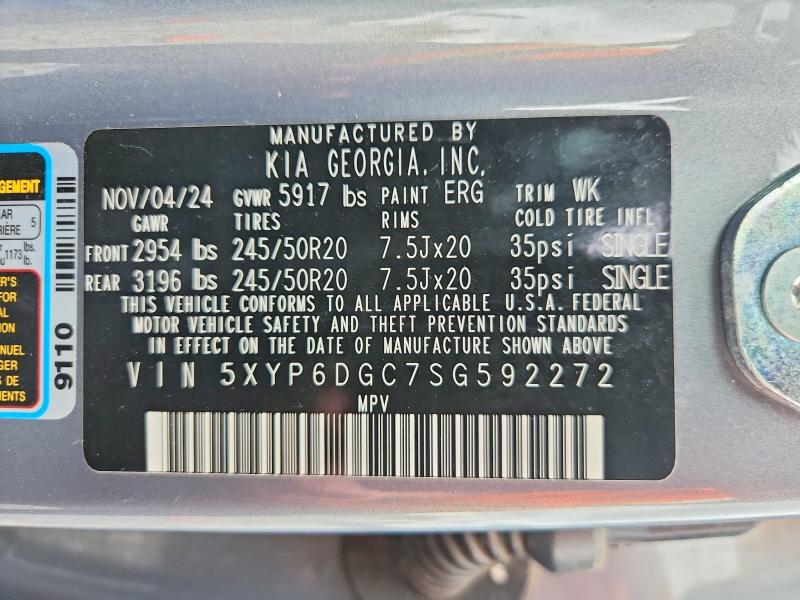 Aukcja sprzedaży 2025 Kia Telluride, vin: 5XYP6DGC7SG592272, numer aukcji: 56129846