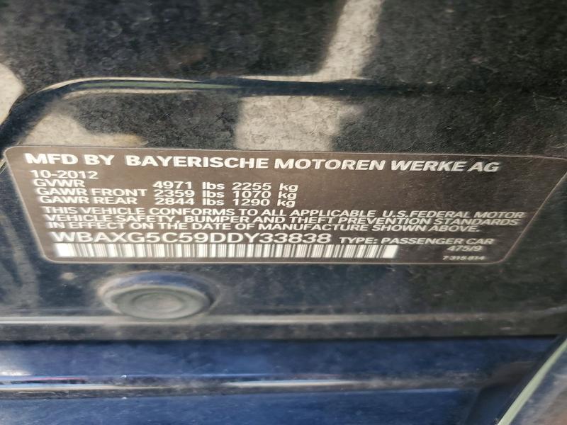 Продаж на аукціоні авто 2013 Bmw 528, vin: WBAXG5C59DDY33838, номер лоту: 59017516