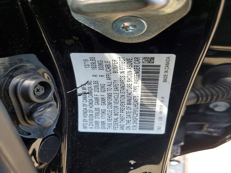 Продаж на аукціоні авто 2020 Honda Civic, vin: 2HGFC2F81LH524575, номер лоту: 97684625