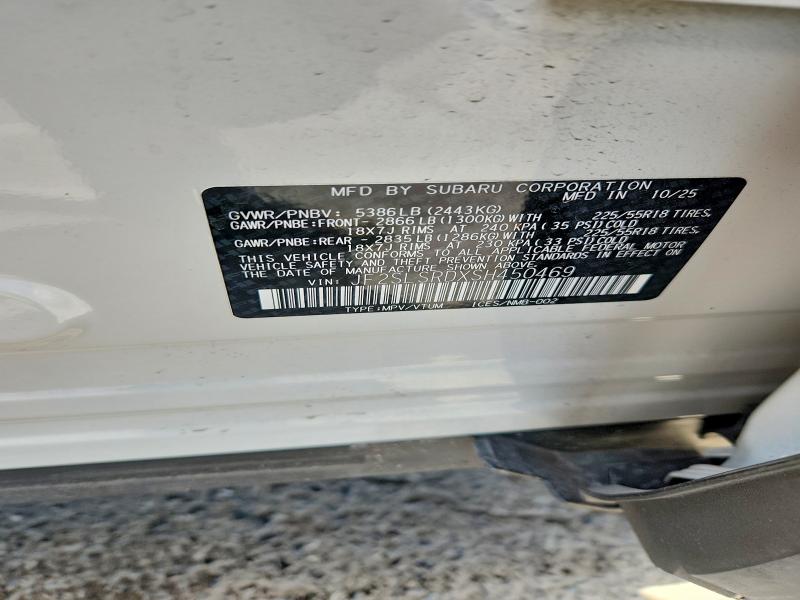 58409156 :رقم المزاد ، JF2SLSRDXSH450469 vin ، 2025 Subaru Forester مزاد بيع