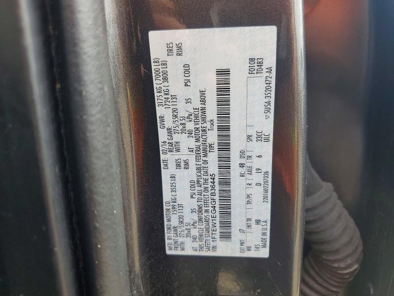 Aukcja sprzedaży 2016 Ford F150, vin: 1FTEW1EG4GFB36445, numer aukcji: 56835886
