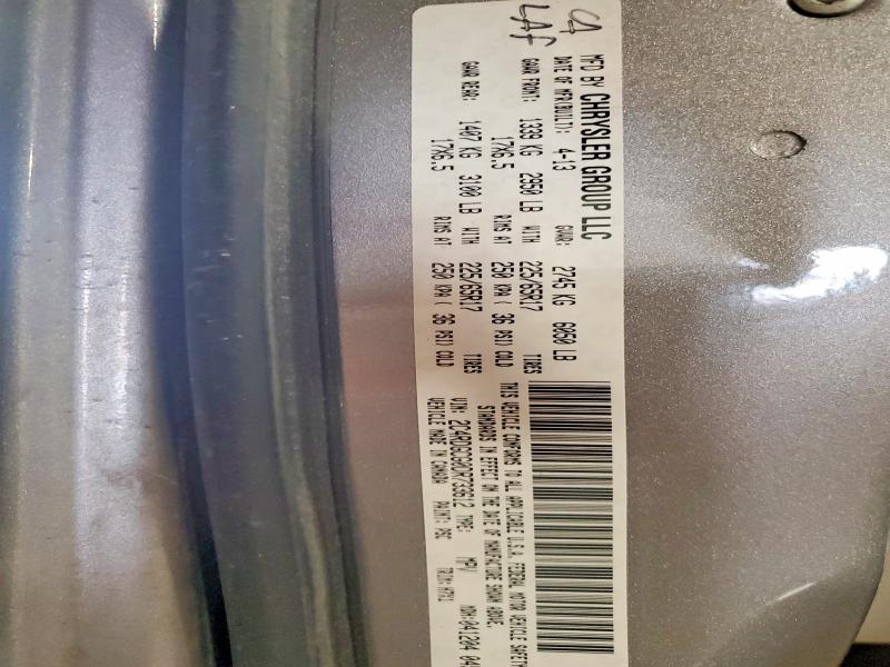 57764156 :رقم المزاد ، 2C4RDGCG0DR733612 vin ، 2013 Dodge Grand Caravan مزاد بيع