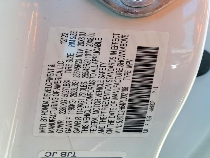 2023 Acura Rdx მანქანა იყიდება აუქციონზე, vin: 5J8TC2H64PL002188, აუქციონის ნომერი: 55904656
