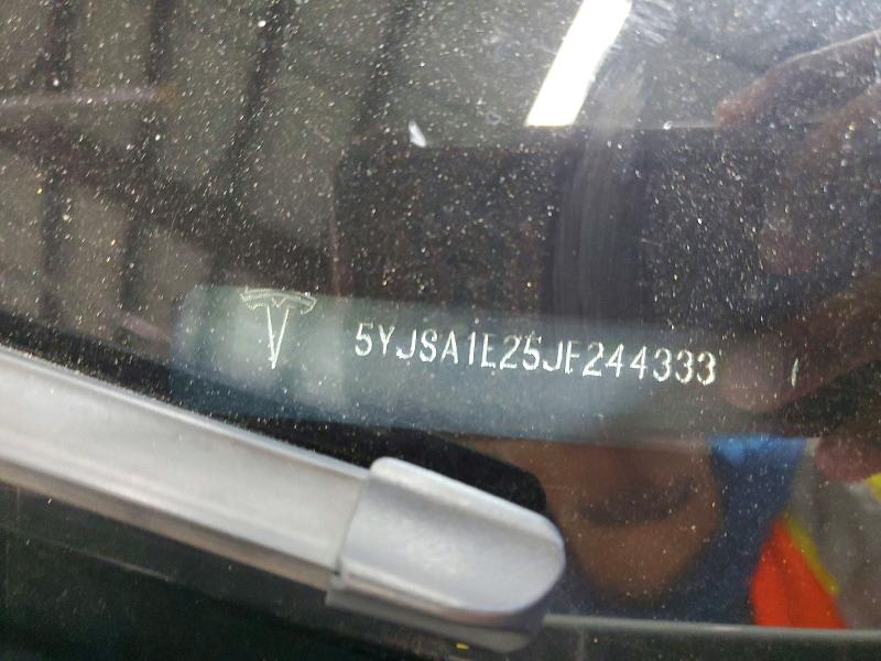 2018 Tesla Model S მანქანა იყიდება აუქციონზე, vin: 5YJSA1E25JF244333, აუქციონის ნომერი: 57812726