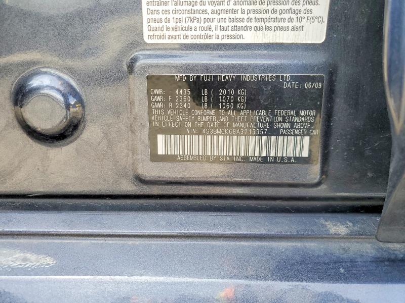 Продажа на аукционе авто 2010 Subaru Legacy, vin: 4S3BMCK68A3213357, номер лота: 55890086
