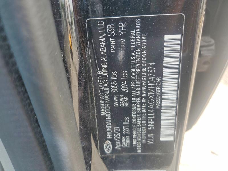 2021 Hyundai Elantra მანქანა იყიდება აუქციონზე, vin: 5NPLL4AGXMH047374, აუქციონის ნომერი: 58259546