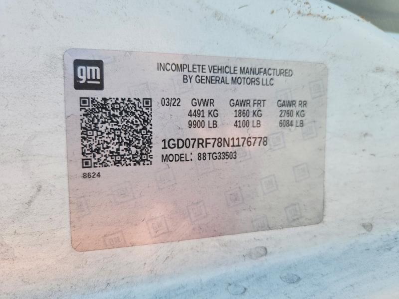 Aukcja sprzedaży 2022 Gmc Savana, vin: 1GD07RF78N1176778, numer aukcji: 57823616