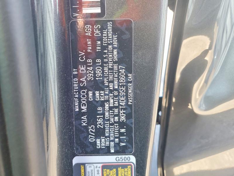 Продажа на аукционе авто 2025 Kia K4, vin: 3KPFT4DE9SE186047, номер лота: 58175886