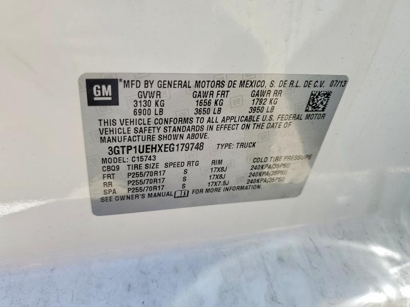 Продажа на аукционе авто 2014 Gmc Sierra, vin: 3GTP1UEHXEG179748, номер лота: 57590406
