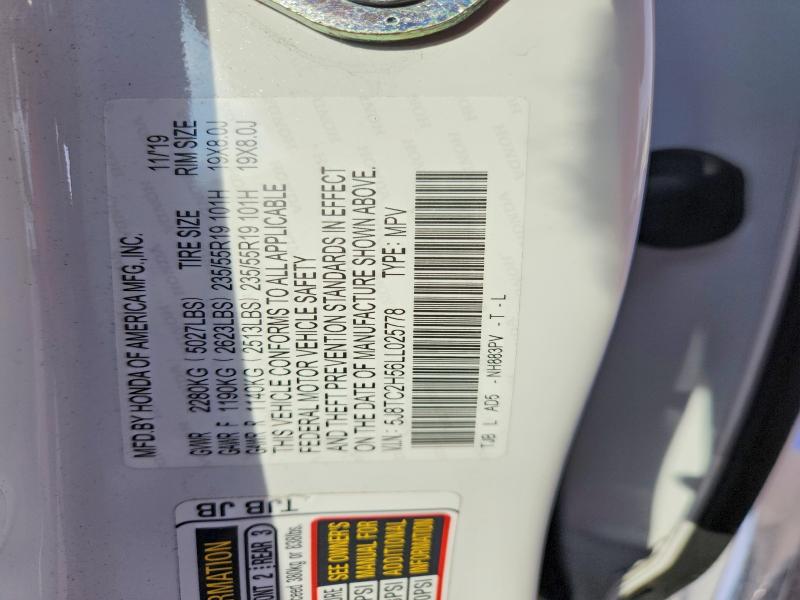 Aukcja sprzedaży 2020 Acura Rdx, vin: 5J8TC2H56LL025778, numer aukcji: 57040846